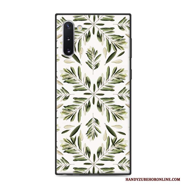 Custodia Samsung Galaxy Note 10 Colore Verde Tendenza, Cover Samsung Galaxy Note 10 Cartone Animato Anti-cadutatelefono