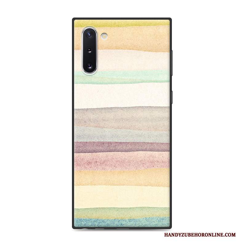 Custodia Samsung Galaxy Note 10 Colore Verde Tendenza, Cover Samsung Galaxy Note 10 Cartone Animato Anti-cadutatelefono