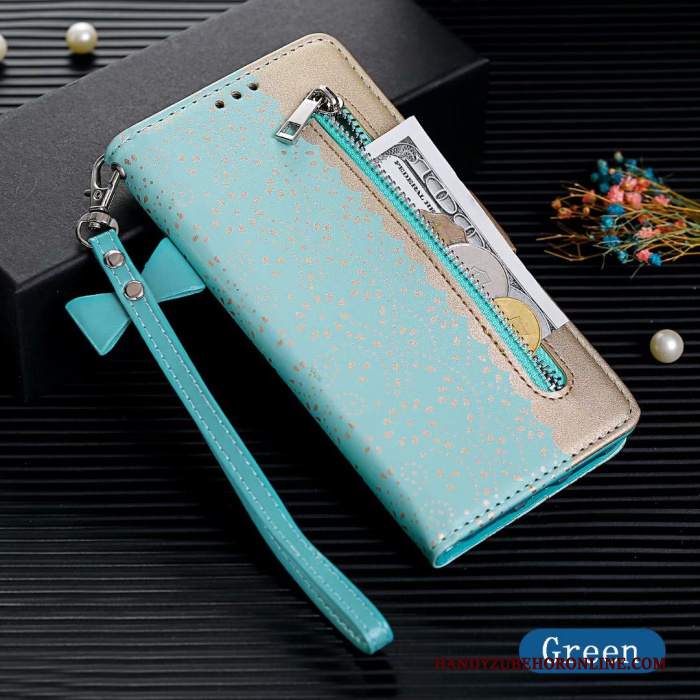 Custodia Samsung Galaxy Note 10 Folio Anti-caduta Nuovo, Cover Samsung Galaxy Note 10 Pelle Tutto Incluso Blu