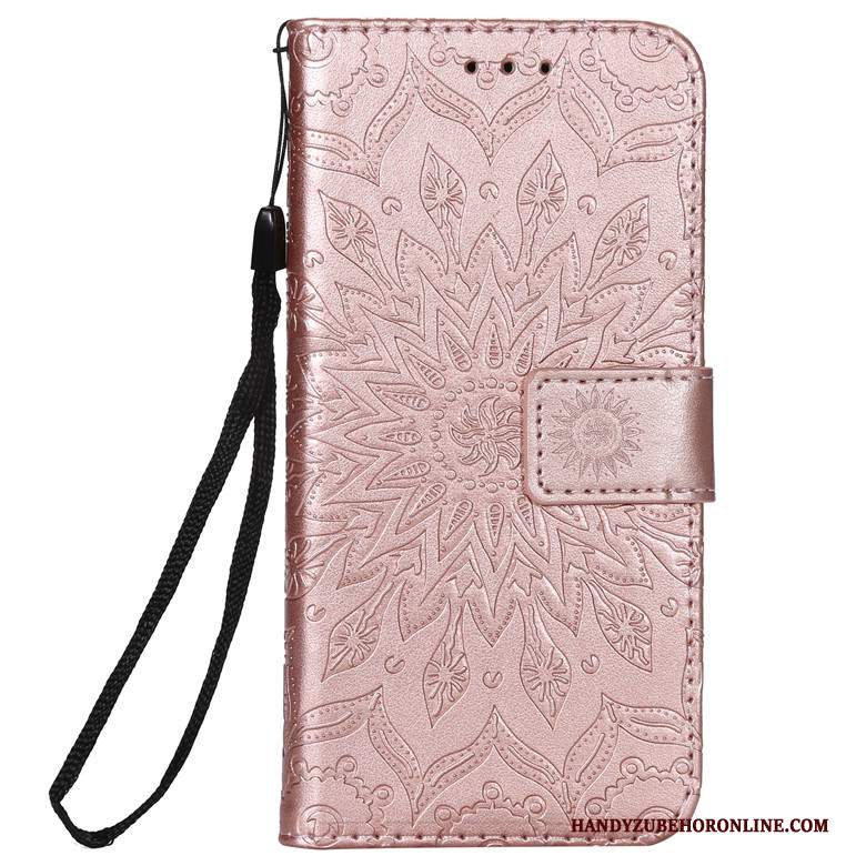 Custodia Samsung Galaxy Note 10+ Folio Sole Rosa, Cover Samsung Galaxy Note 10+ Pelle Fioritelefono