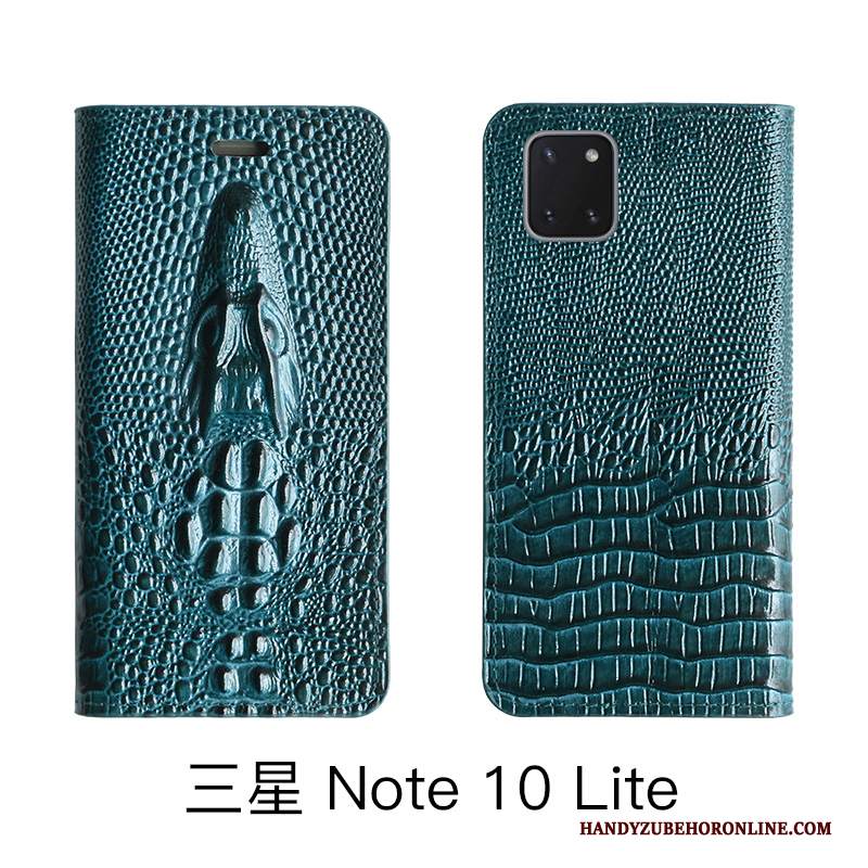 Custodia Samsung Galaxy Note 10 Lite Pelle High End Tutto Incluso, Cover Samsung Galaxy Note 10 Lite Protezione Giallo Mucca