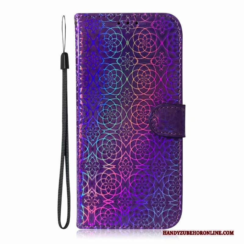 Custodia Samsung Galaxy Note 10 Lite Pelle Orotelefono, Cover Samsung Galaxy Note 10 Lite Folio Colorato Carta