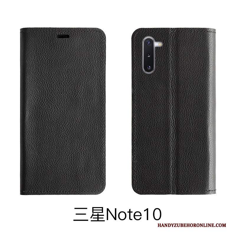 Custodia Samsung Galaxy Note 10 Lite Pelle Telefono Modello, Cover Samsung Galaxy Note 10 Lite Folio Litchi Mucca