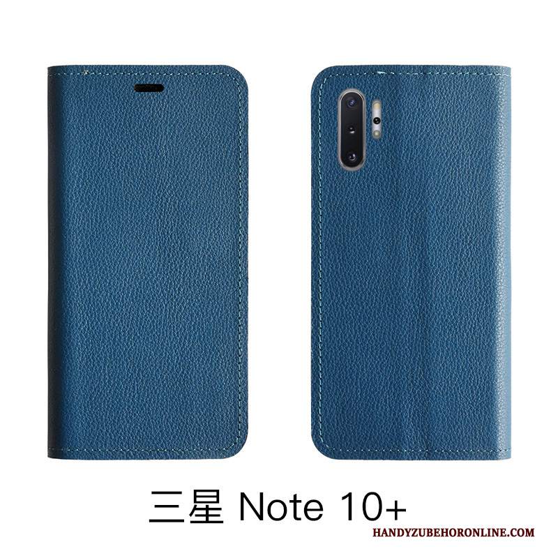 Custodia Samsung Galaxy Note 10 Lite Pelle Telefono Modello, Cover Samsung Galaxy Note 10 Lite Folio Litchi Mucca