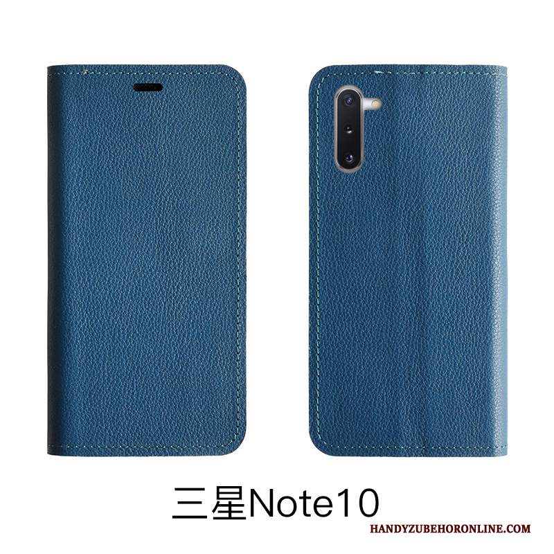 Custodia Samsung Galaxy Note 10 Lite Pelle Telefono Modello, Cover Samsung Galaxy Note 10 Lite Folio Litchi Mucca