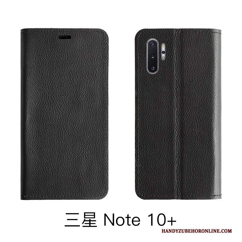 Custodia Samsung Galaxy Note 10 Lite Pelle Telefono Modello, Cover Samsung Galaxy Note 10 Lite Folio Litchi Mucca