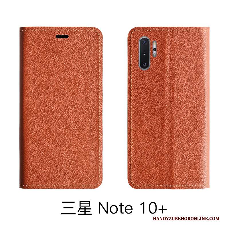 Custodia Samsung Galaxy Note 10 Lite Pelle Telefono Modello, Cover Samsung Galaxy Note 10 Lite Folio Litchi Mucca