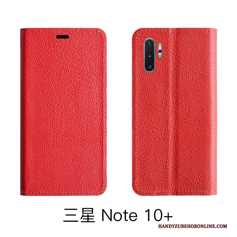 Custodia Samsung Galaxy Note 10 Lite Pelle Telefono Modello, Cover Samsung Galaxy Note 10 Lite Folio Litchi Mucca