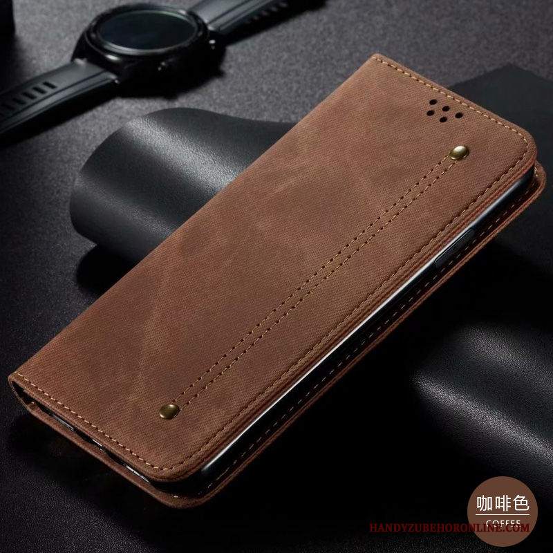 Custodia Samsung Galaxy Note 10 Lite Pelle Tutto Incluso Modello, Cover Samsung Galaxy Note 10 Lite Folio Anti-caduta Marrone