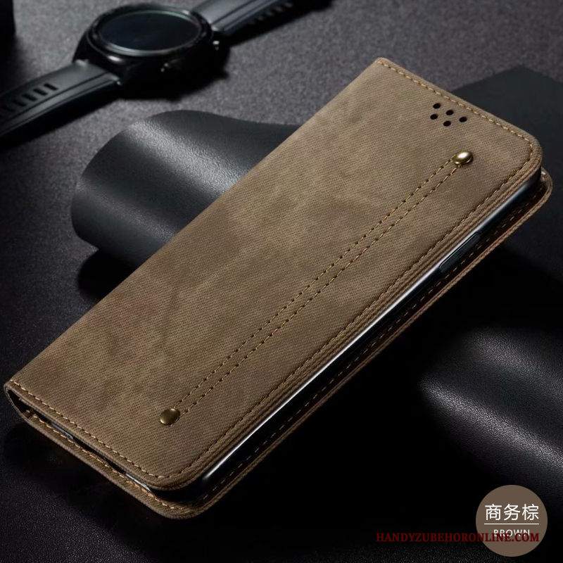 Custodia Samsung Galaxy Note 10 Lite Pelle Tutto Incluso Modello, Cover Samsung Galaxy Note 10 Lite Folio Anti-caduta Marrone