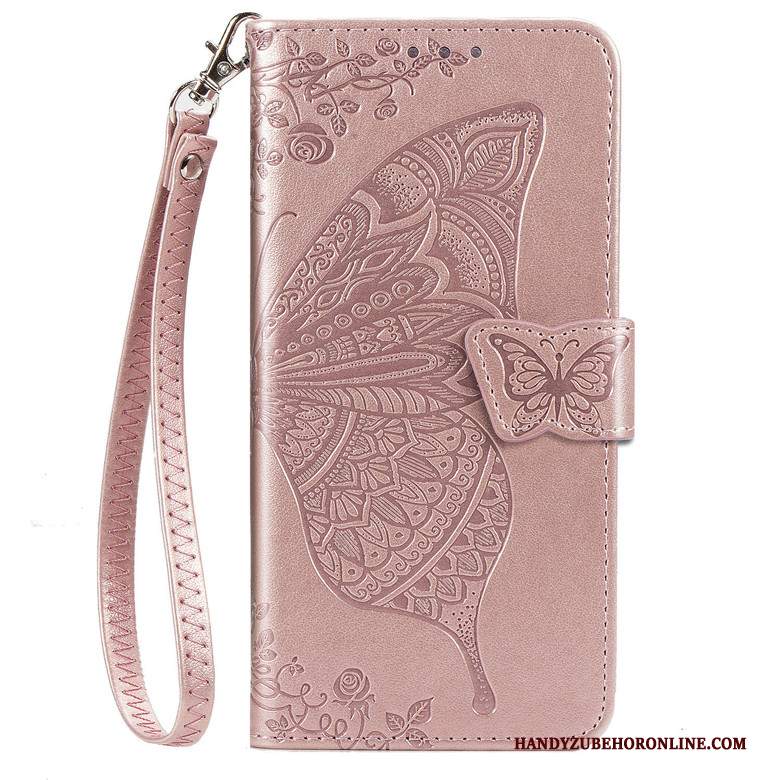 Custodia Samsung Galaxy Note 10 Lite Protezione Fiori Rosa, Cover Samsung Galaxy Note 10 Lite Pelle Farfallatelefono