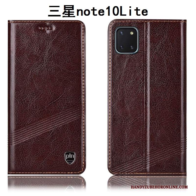 Custodia Samsung Galaxy Note 10 Lite Protezione Telefono Rosso, Cover Samsung Galaxy Note 10 Lite Pelle Anti-caduta Tutto Incluso