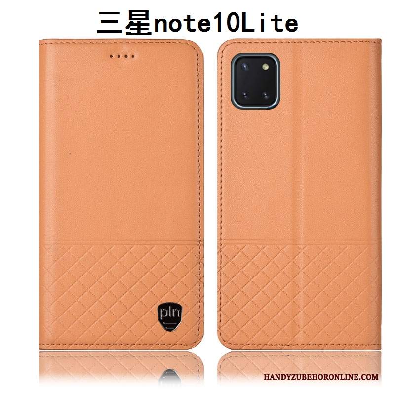 Custodia Samsung Galaxy Note 10 Lite Protezione Tutto Incluso Nero, Cover Samsung Galaxy Note 10 Lite Pelle Anti-cadutatelefono