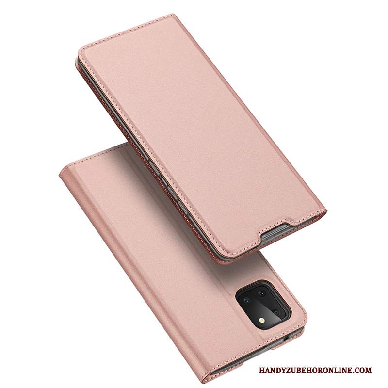 Custodia Samsung Galaxy Note 10 Lite Silicone Nuovo Rosa, Cover Samsung Galaxy Note 10 Lite Protezione Carta Anti-caduta