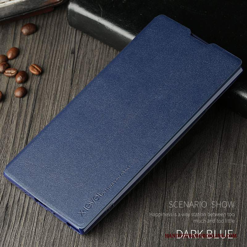 Custodia Samsung Galaxy Note 10+ Pelle Blutelefono, Cover Samsung Galaxy Note 10+ Folio Colore Sottile