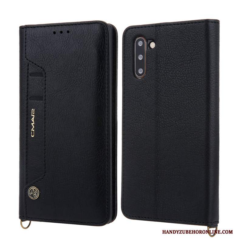 Custodia Samsung Galaxy Note 10 Pelle Blutelefono, Cover Samsung Galaxy Note 10 Protezione