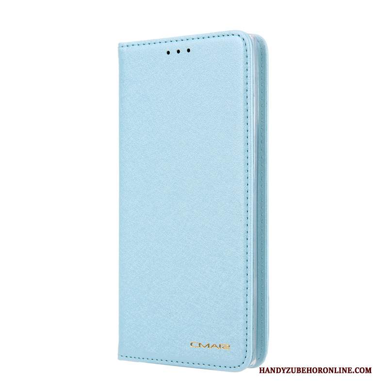 Custodia Samsung Galaxy Note 10+ Pelle Carta Blu, Cover Samsung Galaxy Note 10+ Folio Telefono