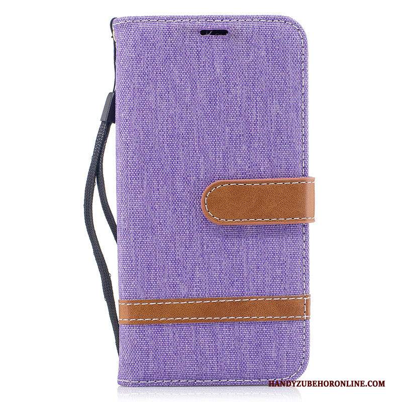 Custodia Samsung Galaxy Note 10 Pelle Denim Grigio, Cover Samsung Galaxy Note 10 Folio Carta Tutto Incluso