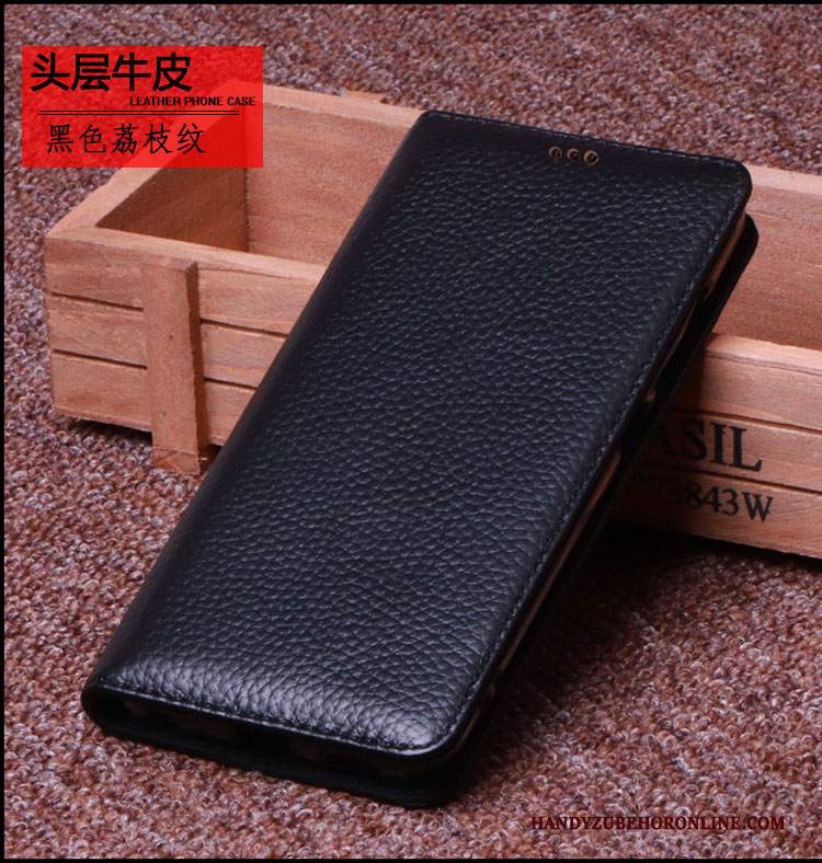 Custodia Samsung Galaxy Note 10+ Pelle Mucca Nero, Cover Samsung Galaxy Note 10+ Folio Telefono Manuale