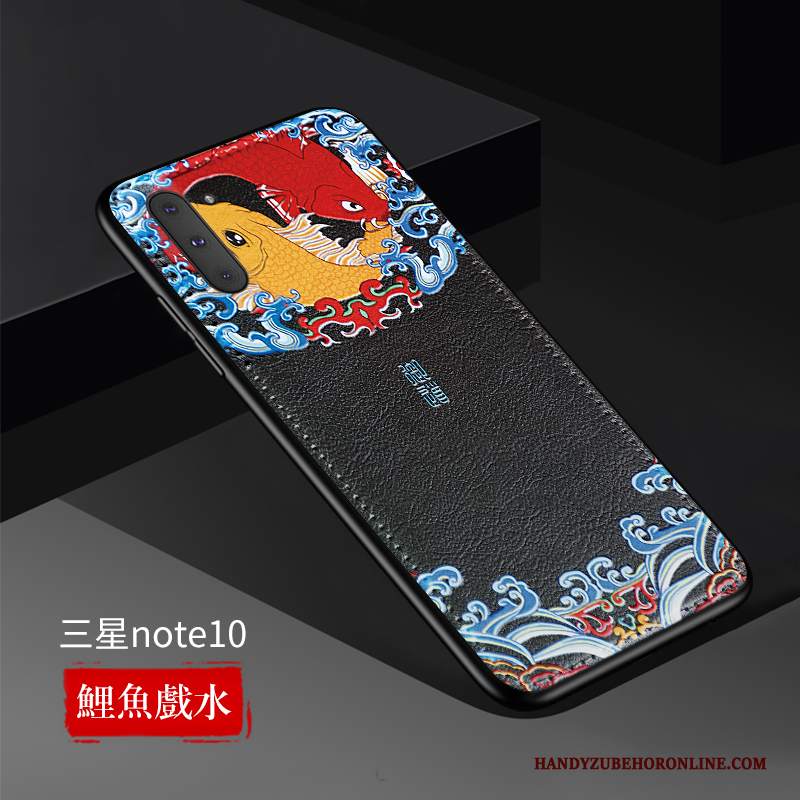 Custodia Samsung Galaxy Note 10 Pelle Nuovo Tutto Incluso, Cover Samsung Galaxy Note 10 Protezione Sottile Giallo