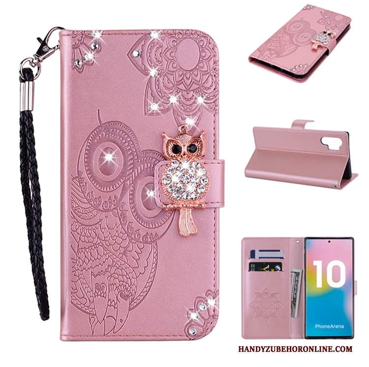 Custodia Samsung Galaxy Note 10+ Pelle Orotelefono, Cover Samsung Galaxy Note 10+