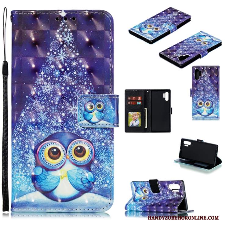 Custodia Samsung Galaxy Note 10+ Pelle Porporatelefono, Cover Samsung Galaxy Note 10+ Folio