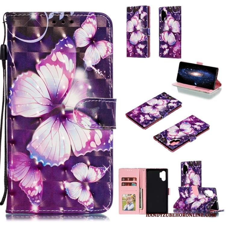 Custodia Samsung Galaxy Note 10+ Pelle Rosatelefono, Cover Samsung Galaxy Note 10+