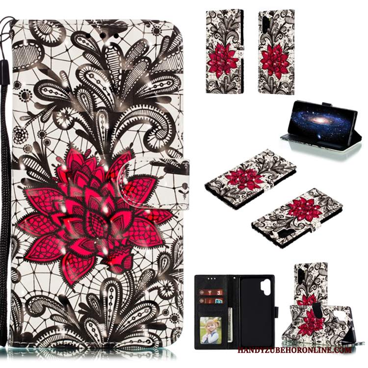 Custodia Samsung Galaxy Note 10+ Pelle Rosatelefono, Cover Samsung Galaxy Note 10+