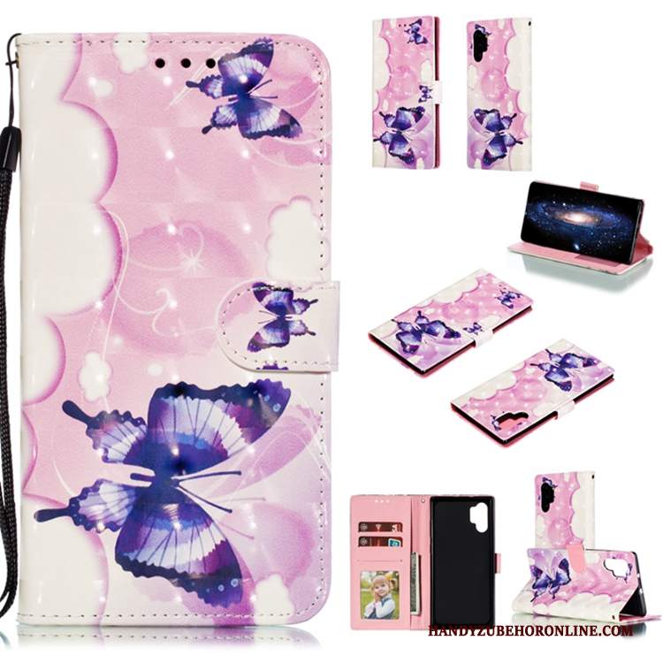 Custodia Samsung Galaxy Note 10+ Pelle Rosatelefono, Cover Samsung Galaxy Note 10+