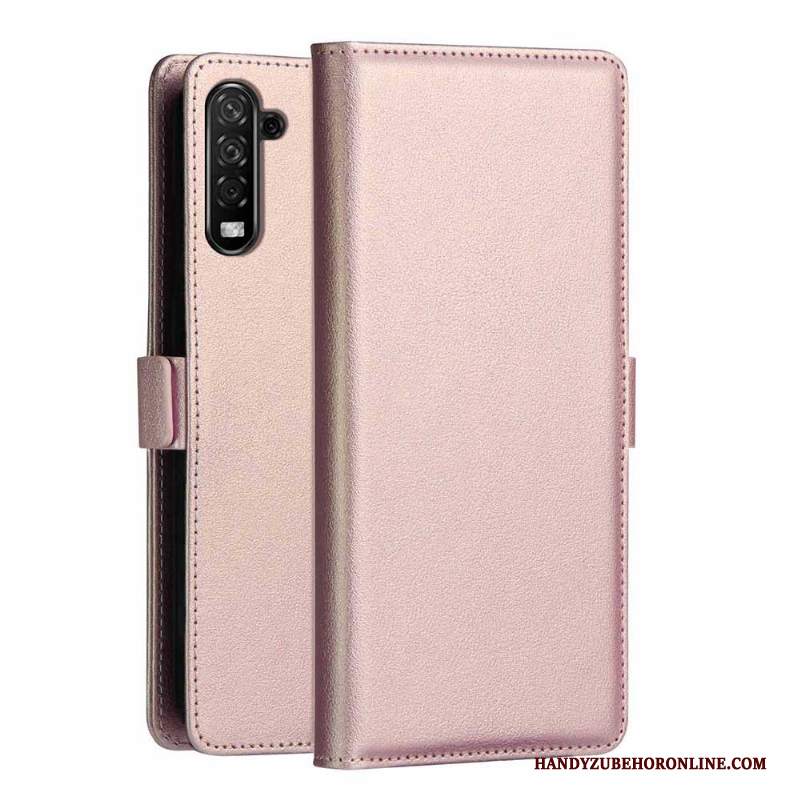 Custodia Samsung Galaxy Note 10+ Pelle Telefono Carta, Cover Samsung Galaxy Note 10+ Folio Oro Rosa