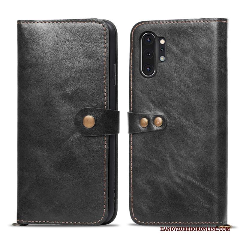 Custodia Samsung Galaxy Note 10+ Pelle Telefono, Cover Samsung Galaxy Note 10+ Folio