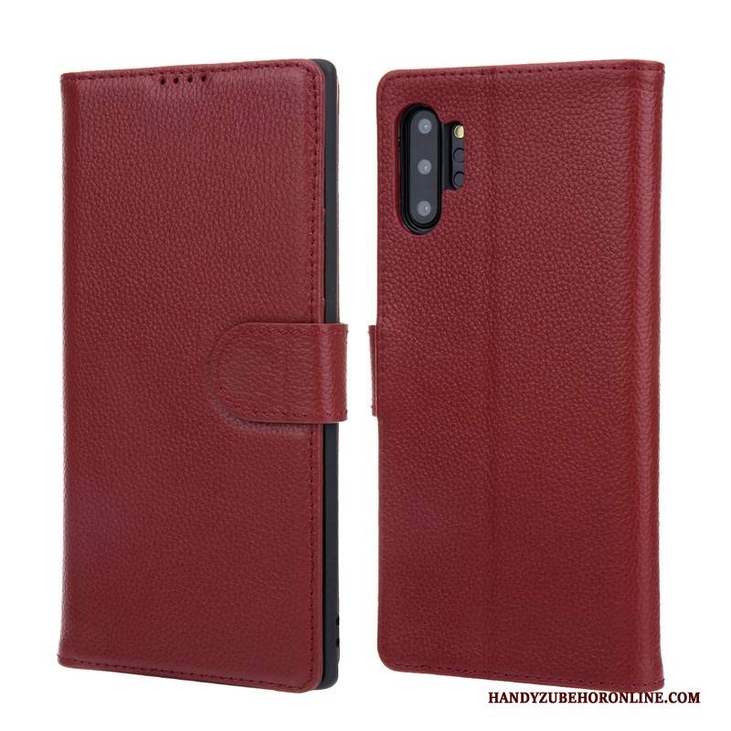 Custodia Samsung Galaxy Note 10+ Pelle Telefono, Cover Samsung Galaxy Note 10+ Folio