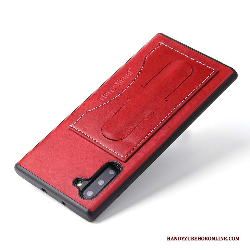 Custodia Samsung Galaxy Note 10 Pelle Verdetelefono, Cover Samsung Galaxy Note 10 Protezione Carta