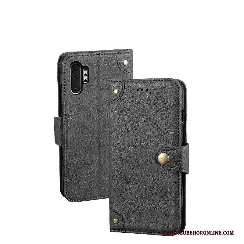 Custodia Samsung Galaxy Note 10+ Portafoglio Blutelefono, Cover Samsung Galaxy Note 10+ Vintage