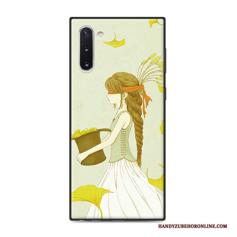 Custodia Samsung Galaxy Note 10 Protezione Semplici Piccola, Cover Samsung Galaxy Note 10 Giallo Vento