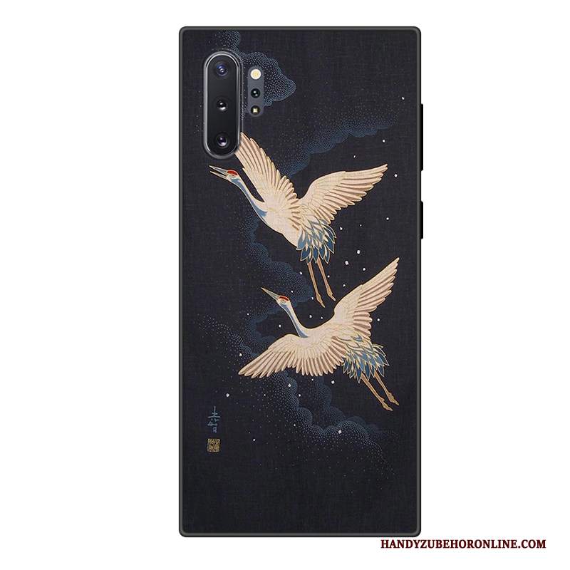 Custodia Samsung Galaxy Note 10+ Protezione Telefono Anti-caduta, Cover Samsung Galaxy Note 10+ Cartone Animato Porpora Marchio Di Tendenza