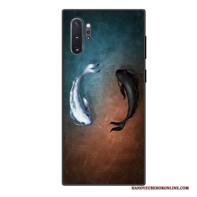 Custodia Samsung Galaxy Note 10+ Protezione Telefono Anti-caduta, Cover Samsung Galaxy Note 10+ Cartone Animato Porpora Marchio Di Tendenza