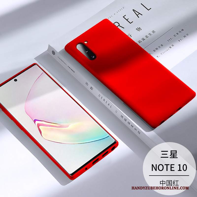 Custodia Samsung Galaxy Note 10 Silicone Anti-caduta Sottile, Cover Samsung Galaxy Note 10 Protezione Tendenza Net Red