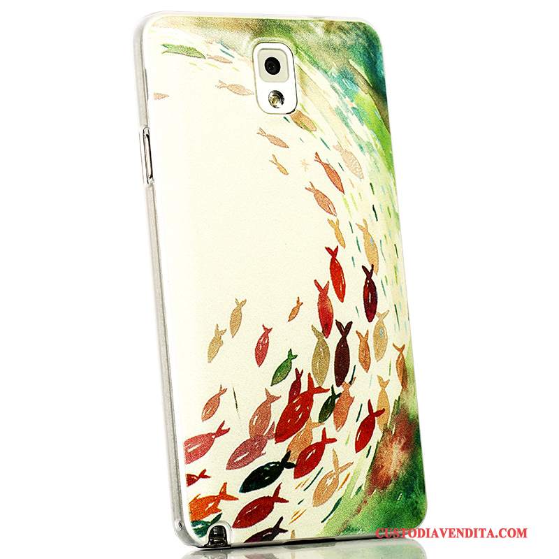 Custodia Samsung Galaxy Note 3 Goffratura Macchiati Sottile, Cover Samsung Galaxy Note 3 Protezione Coperchio Posterioretelefono