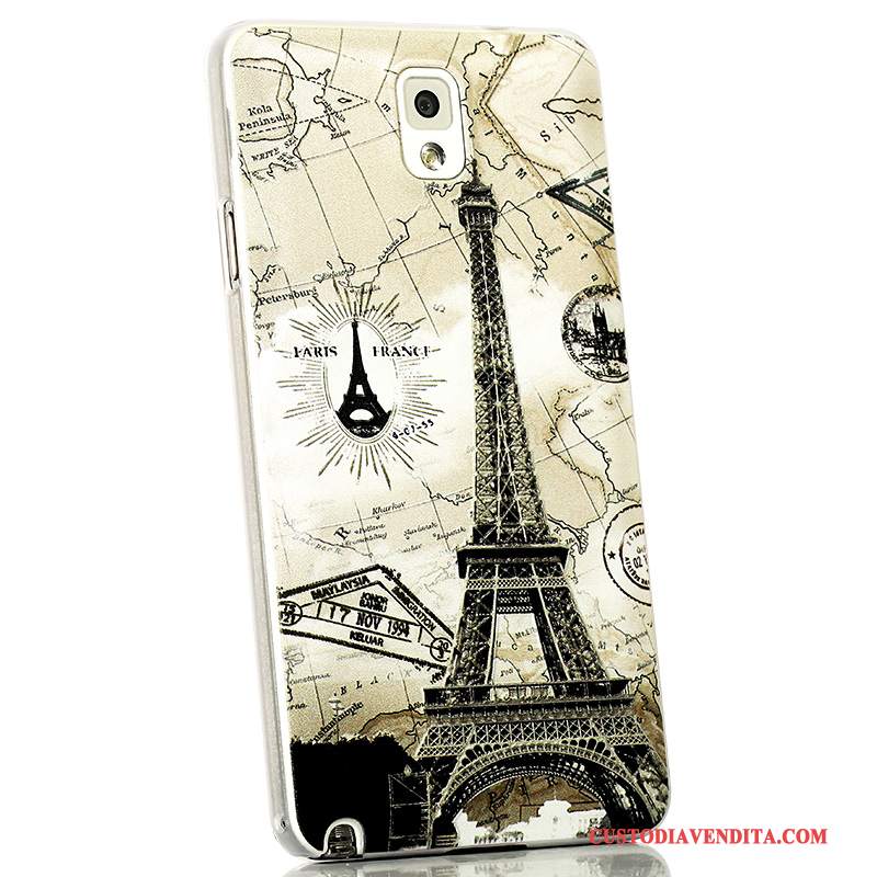 Custodia Samsung Galaxy Note 3 Goffratura Macchiati Sottile, Cover Samsung Galaxy Note 3 Protezione Coperchio Posterioretelefono