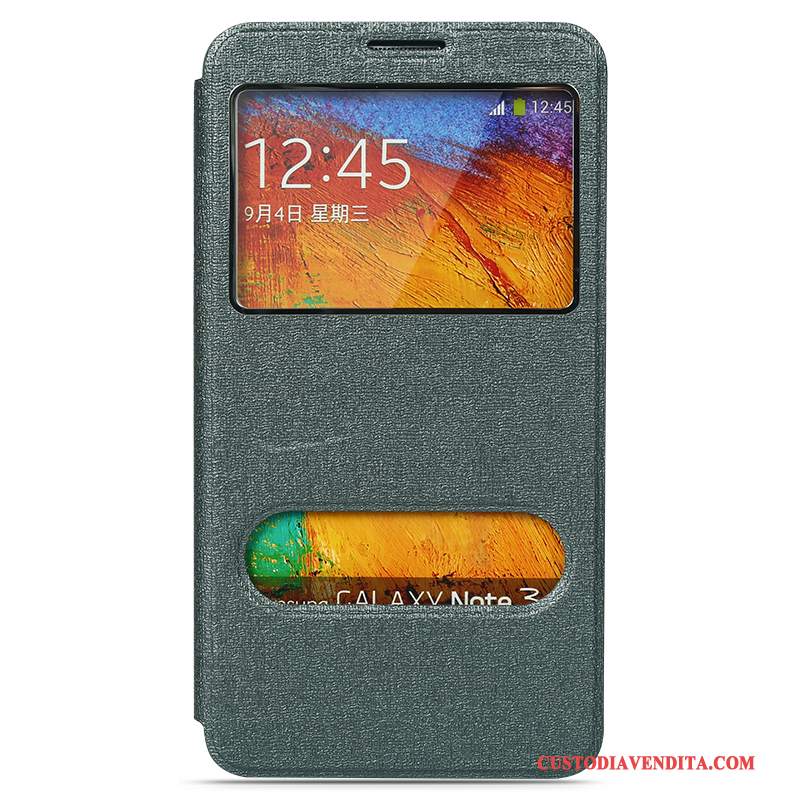 Custodia Samsung Galaxy Note 3 Pelle Semplicitelefono, Cover Samsung Galaxy Note 3 Folio Giallo Coperchio Posteriore