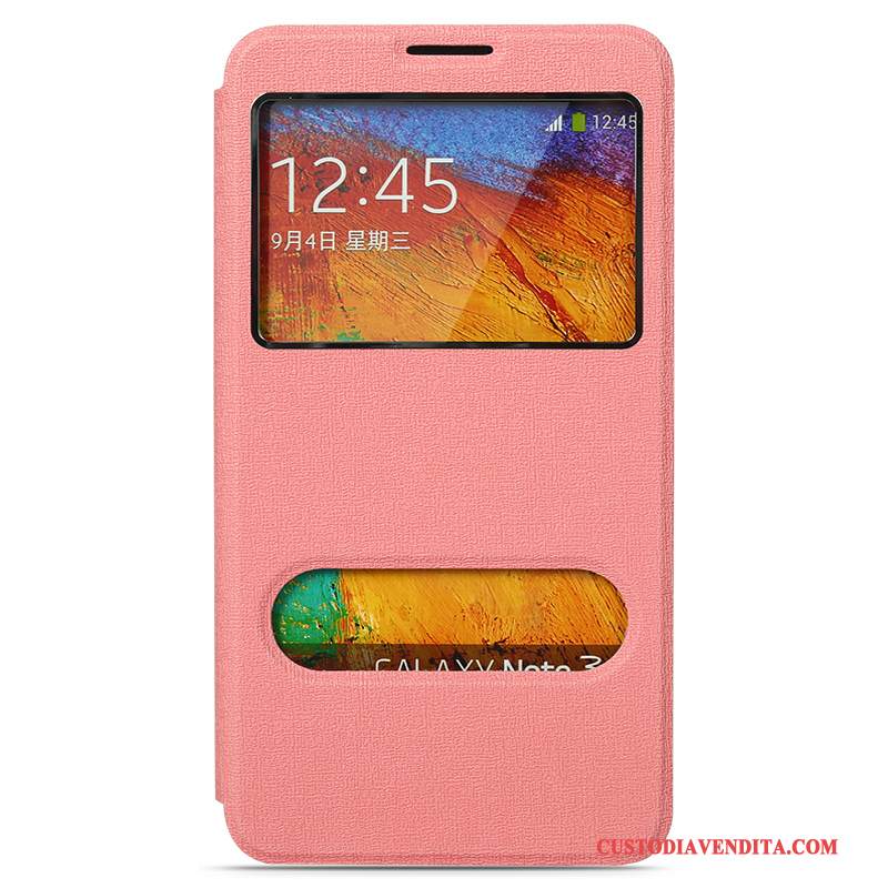 Custodia Samsung Galaxy Note 3 Pelle Semplicitelefono, Cover Samsung Galaxy Note 3 Folio Giallo Coperchio Posteriore