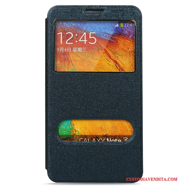 Custodia Samsung Galaxy Note 3 Pelle Semplicitelefono, Cover Samsung Galaxy Note 3 Folio Giallo Coperchio Posteriore