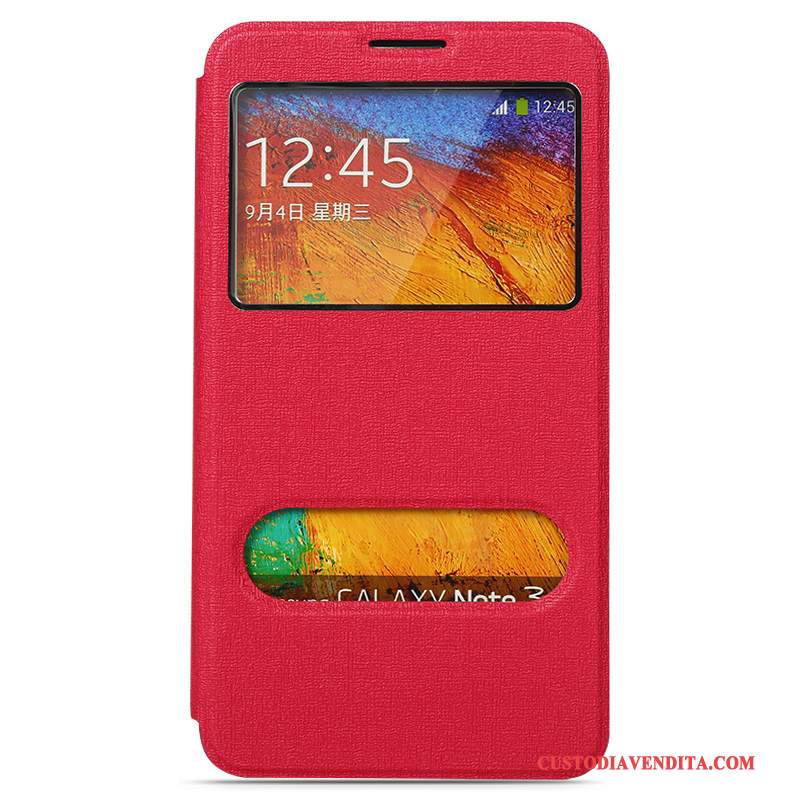 Custodia Samsung Galaxy Note 3 Pelle Semplicitelefono, Cover Samsung Galaxy Note 3 Folio Giallo Coperchio Posteriore