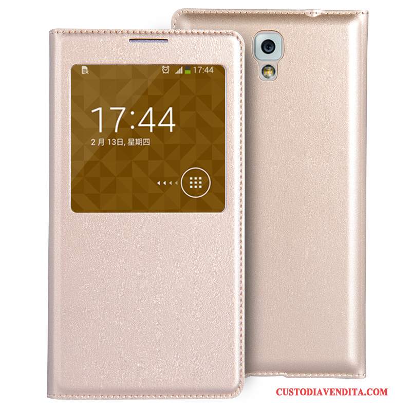 Custodia Samsung Galaxy Note 3 Protezione Porpora Mini, Cover Samsung Galaxy Note 3 Pelle Telefono