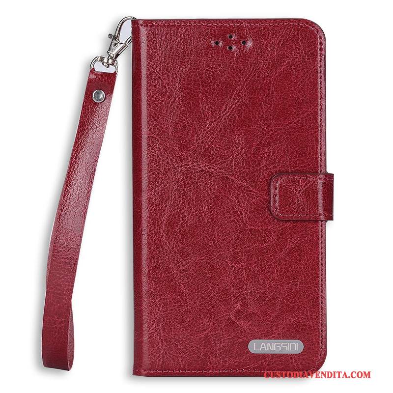 Custodia Samsung Galaxy Note 3 Protezione Rosso Sottile, Cover Samsung Galaxy Note 3 Pelle Ornamenti Appesi Difficile