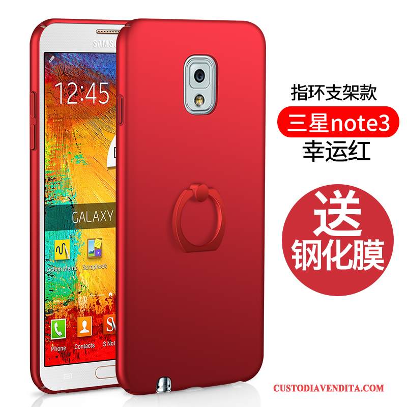 Custodia Samsung Galaxy Note 3 Silicone Coperchio Posteriore Difficile, Cover Samsung Galaxy Note 3 Protezione Tendenza Rosso