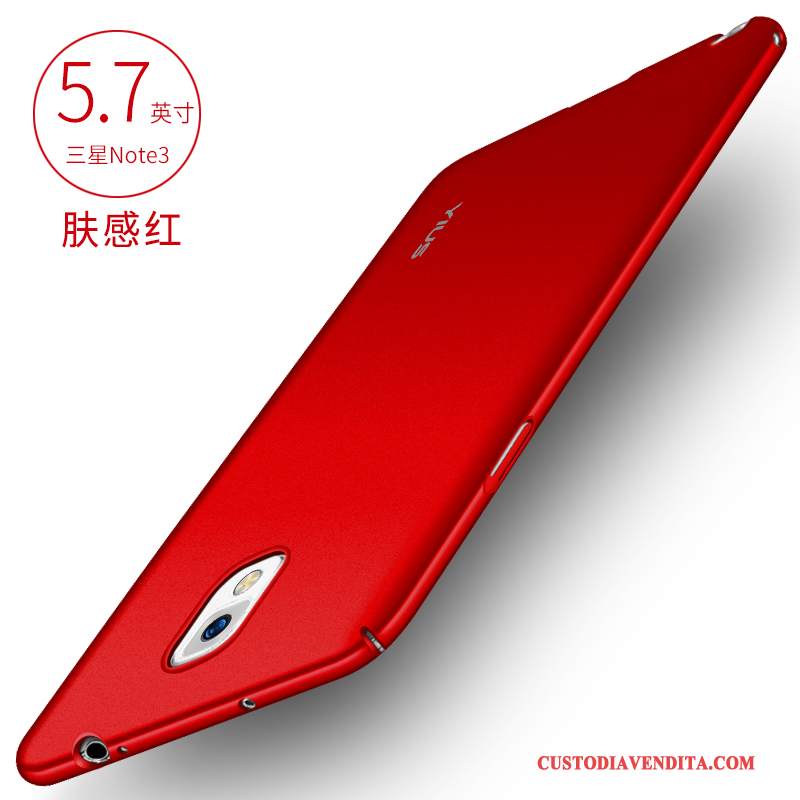 Custodia Samsung Galaxy Note 3 Silicone Nero Rosso, Cover Samsung Galaxy Note 3 Protezione Macchiati Sottile