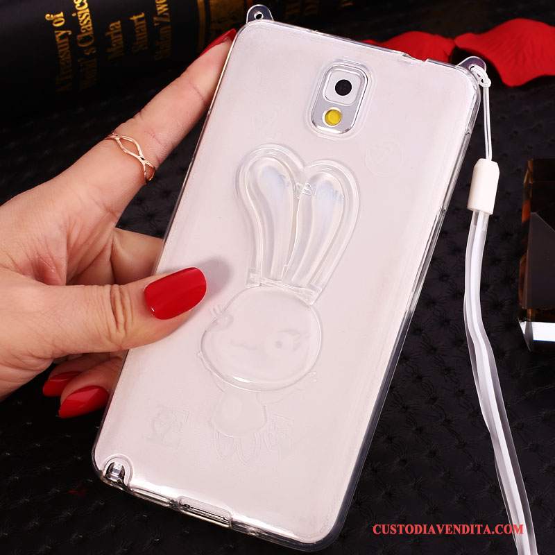 Custodia Samsung Galaxy Note 3 Silicone Nuovotelefono, Cover Samsung Galaxy Note 3 Strass Porpora Ornamenti Appesi