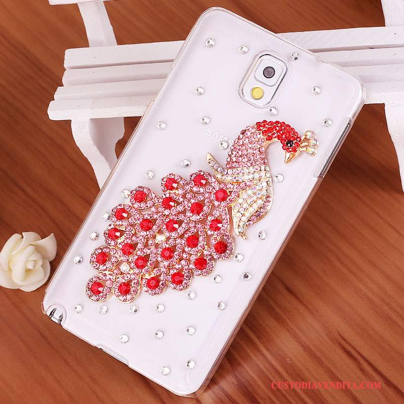 Custodia Samsung Galaxy Note 3 Strass Porporatelefono, Cover Samsung Galaxy Note 3 Protezione